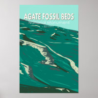 Agate Fossil Lits Monument National Vintage