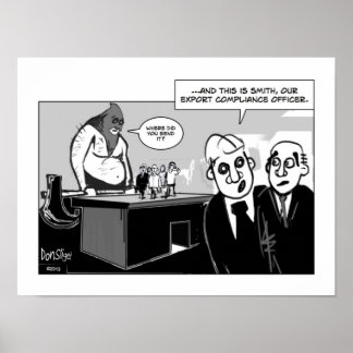 Poster Agent de conformité à l'exportation