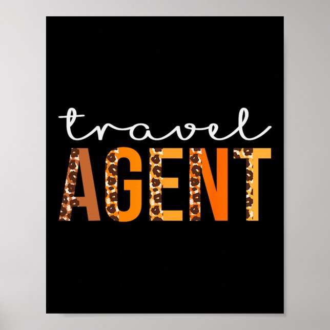 Poster Agent de voyage leopard Squad mignonne Automne Mer (Devant)