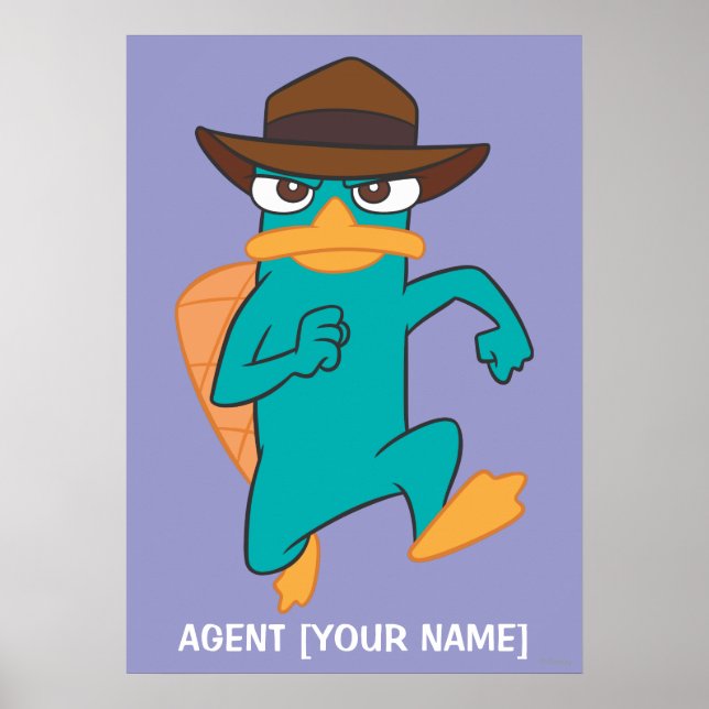 Poster Agent P en cours d'exécution (Devant)