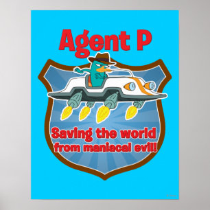 Poster Agent P Sauver le monde de maniacal mauvaise voitu