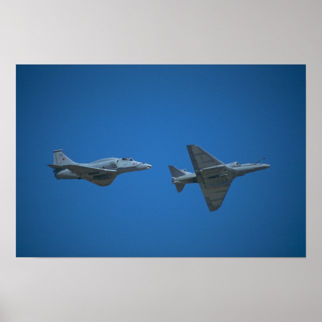 Poster Agent Skyhawk de la marine américaine/Douglas A-4 (Devant)