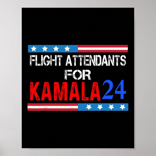 Poster Agents De Vol Pour Kamala Harris 2024 (Devant)