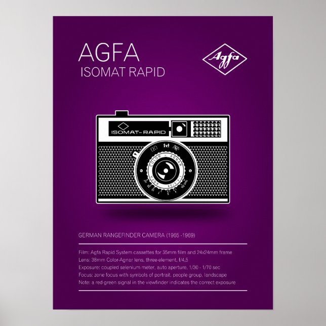 Poster Agfa Isomat Rapid (Devant)