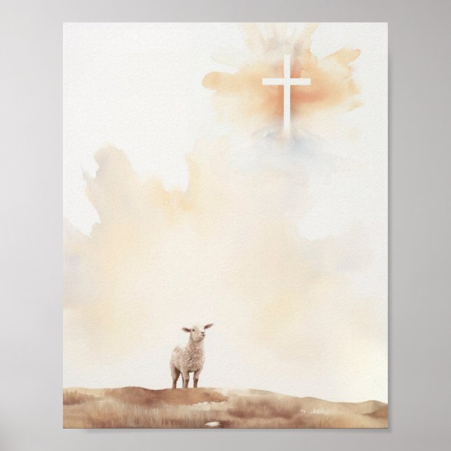 Poster Agneau de Dieu - Bible numérique Verse Imprimer et (Devant)