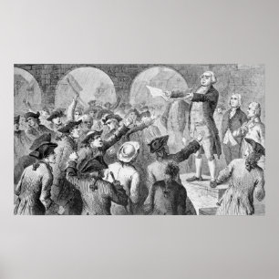 Poster Agneau de John parlant aux fils de la réunion de