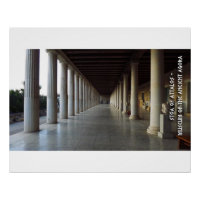 Agora antique d'Athènes, Grèce. Stoa d'Attalos