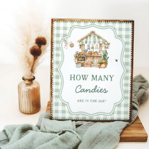 Poster Agricoles locales Marché Baby Combien de bonbons