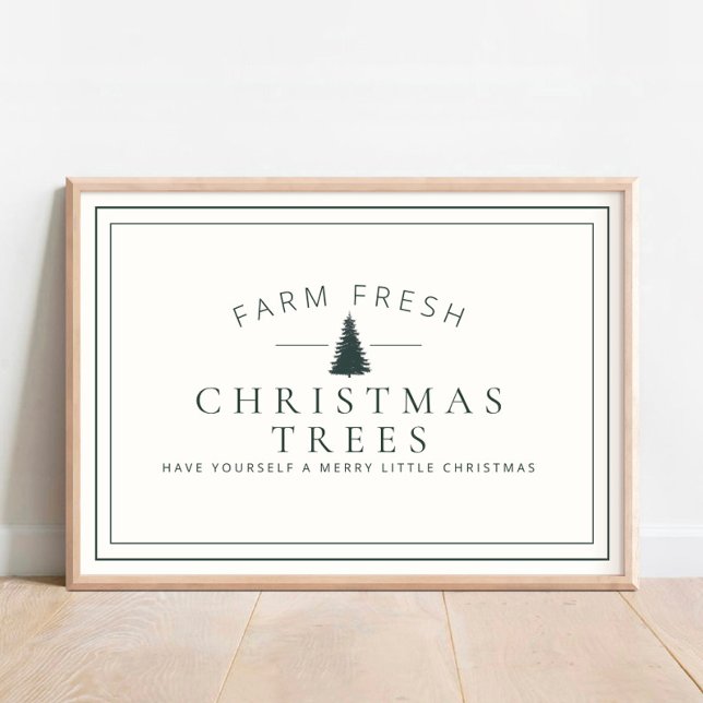 Poster Agritourisme Fraîches Arbres de Noël (Créateur téléchargé)