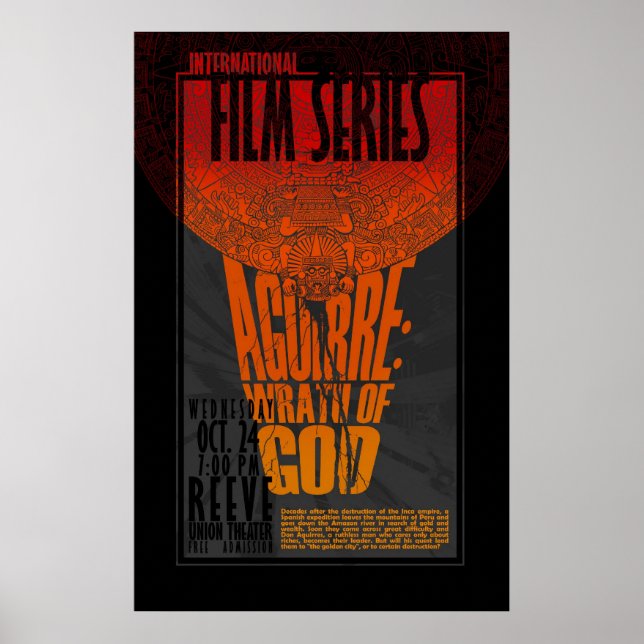 Poster Aguirre : Colère de Dieu (Devant)