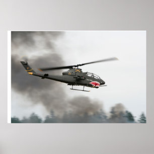 Poster AH-1 Cobra - Hélicoptère d'attaque