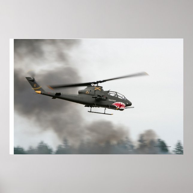 Poster AH-1 Cobra - Hélicoptère d'attaque (Devant)