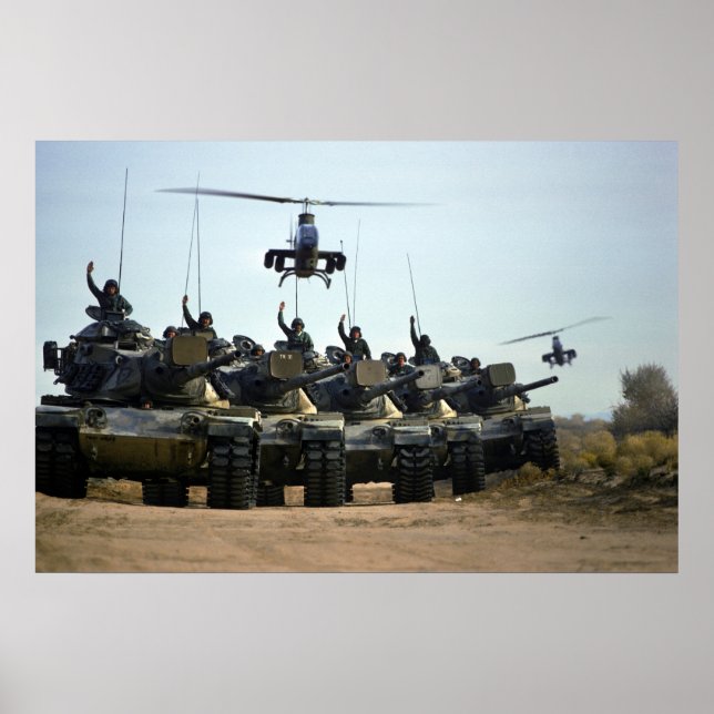 Poster AH-1 Cobras et M60 Pattons (Devant)