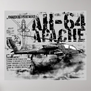 Poster AH-64 Apache Print