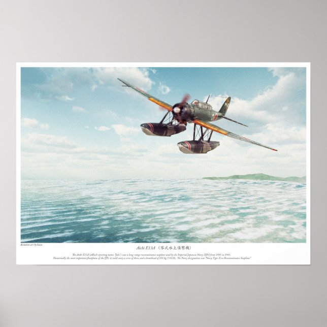 Poster Aichi E13A (Devant)