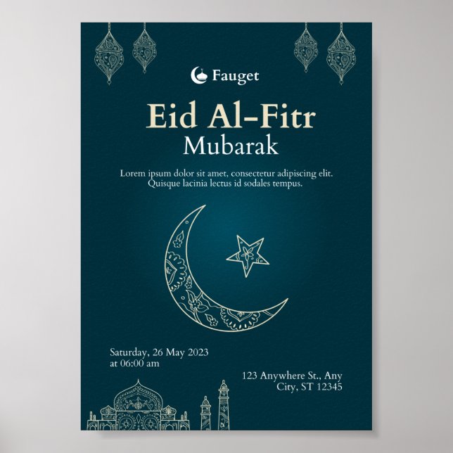 Poster Aïd Al-Fitr (Devant)