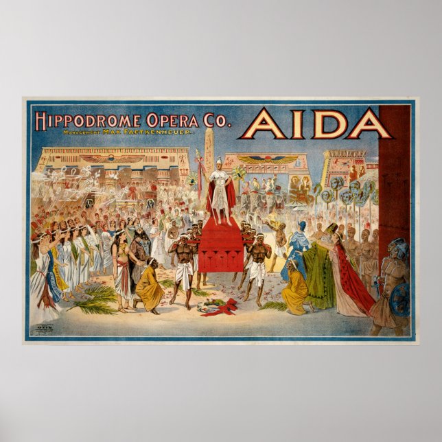Poster Aida de Giuseppe Verdi (Devant)