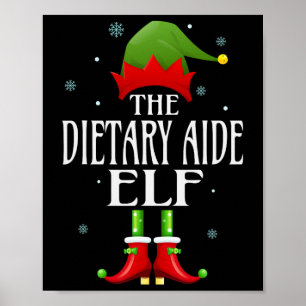 Poster Aide alimentaire Elf Xmas drôle Famille correspond