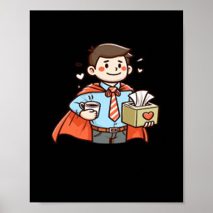 Poster Aide émotionnelle Coworker classique Mème Viral