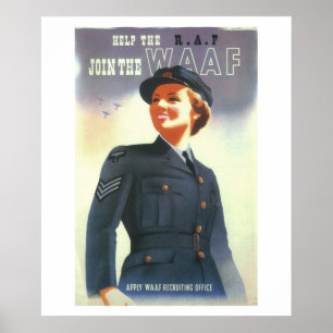 Poster Aidez la R.A.F. à rejoindre l'affiche WAAF_Propaga