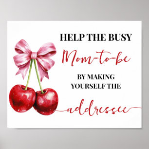 Poster Aidez Maman À Faire De Vous-Même Adressee Cherry D