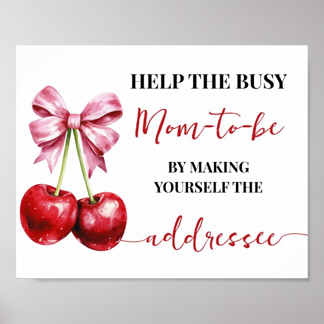 Poster Aidez Maman À Faire De Vous-Même Adressee Cherry D (Devant)