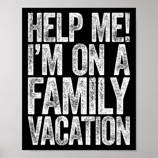 Poster Aidez-moi Je suis sur une chemise de vacances en f (Devant)