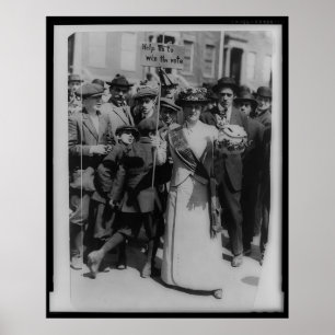 Poster Aidez-nous à gagner le suffrage féminin