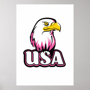 Poster Aigle américain
