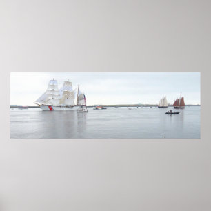 Poster Aigle, aventure et voie maritime