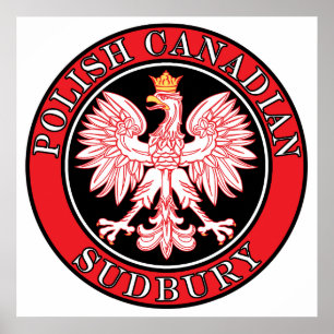 Poster Aigle canadienne polonaise de Sudbury