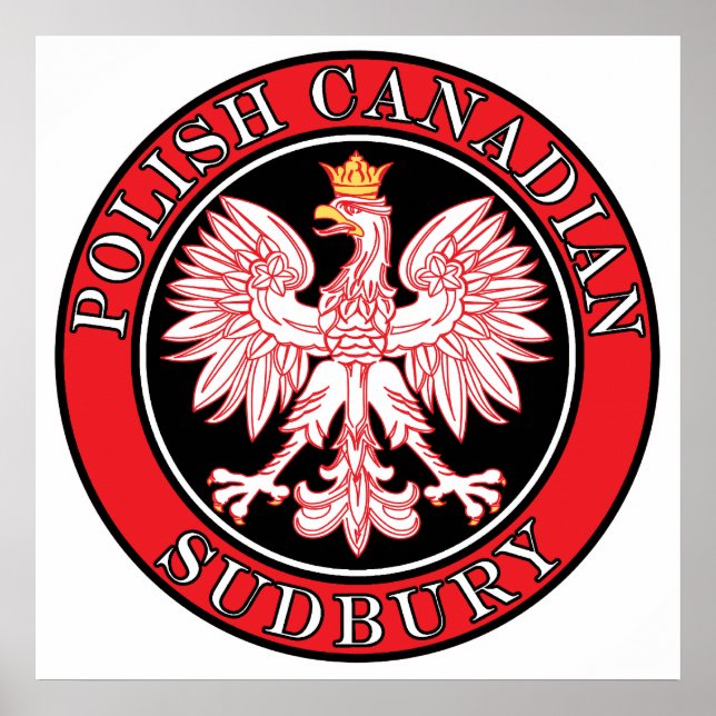 Poster Aigle canadienne polonaise de Sudbury (Devant)