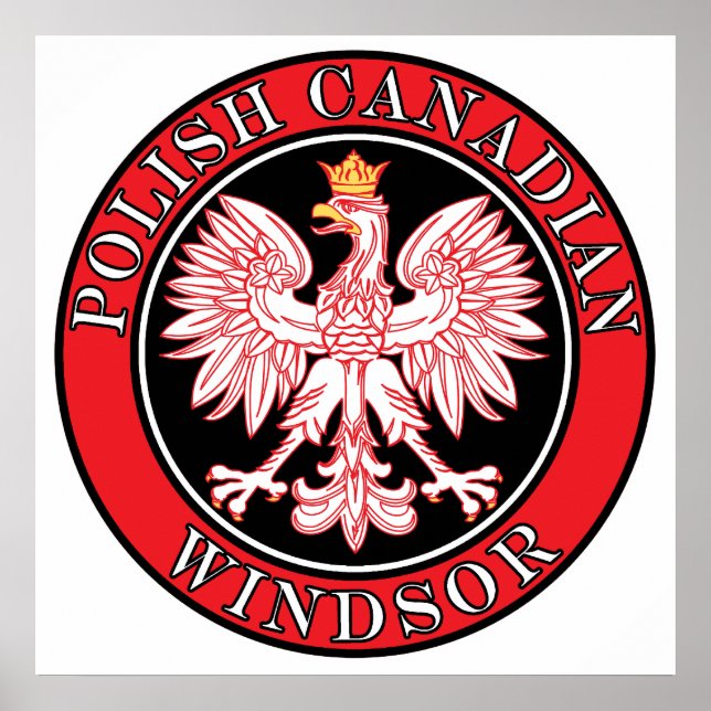 Poster Aigle canadienne polonaise de Windsor (Devant)