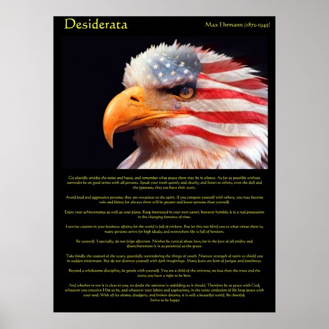 Poster Aigle de Desiderata 1Affiches (Devant)