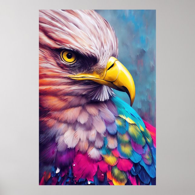 Poster Aigle de l'aigle à tête blanche Découverte des ani (Devant)
