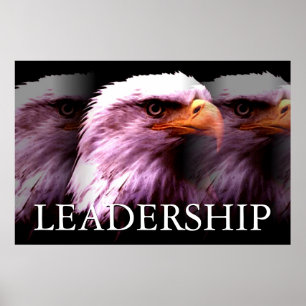 Poster Aigle de leadership inspirant