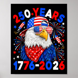 Poster Aigle du 250e anniversaire 250 ans du 4 juillet ga