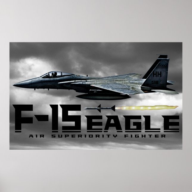 Poster Aigle F-15 (Devant)