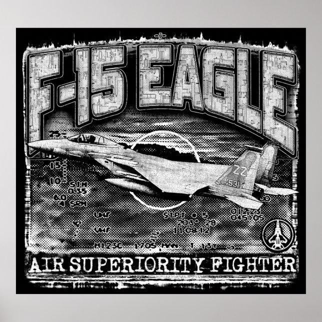 Poster Aigle F-15 (Devant)