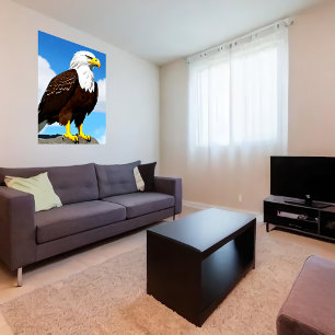 Poster Aigle majestueux Art AI