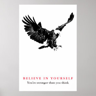Poster Aigle Motivation Confiance Croyez en vous-même