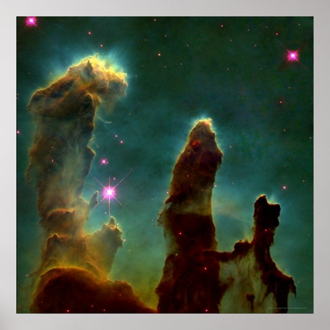 Poster Aigle Nebula 24x24 (16x16) (Devant)
