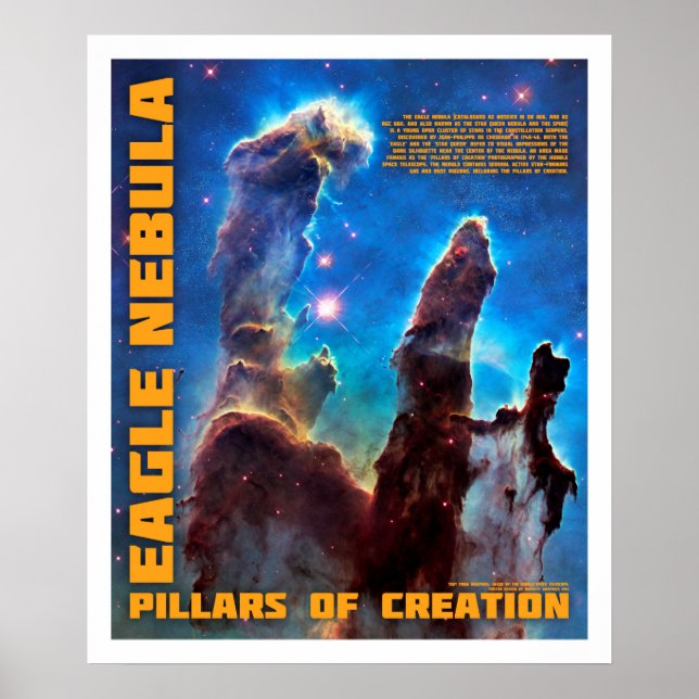 Poster Aigle Nebula - Les piliers de la création (Devant)