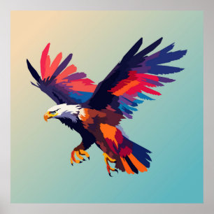 Poster Aigle volant