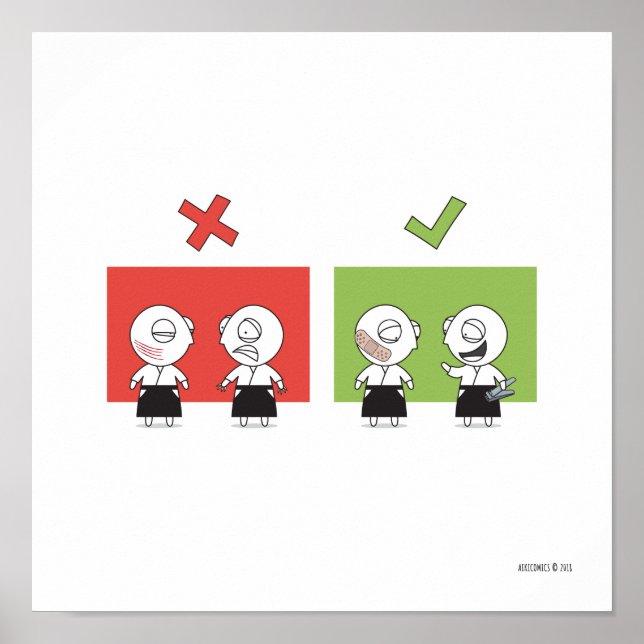 Poster Aikido - Dojo Règle #2 (Devant)