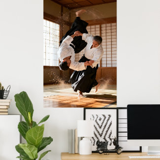 Poster Aikido japonais