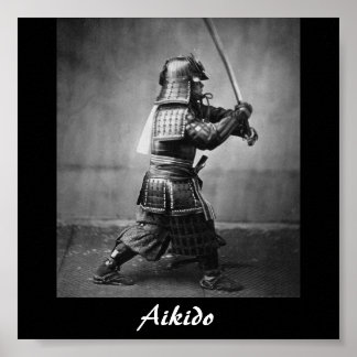 Poster Aikido Japonais Martial Art