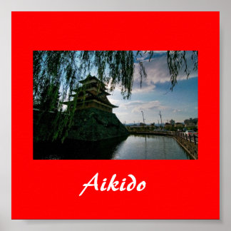 Poster Aikido Japonais Martial Art