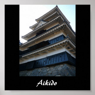 Poster Aikido Japonais Martial Art