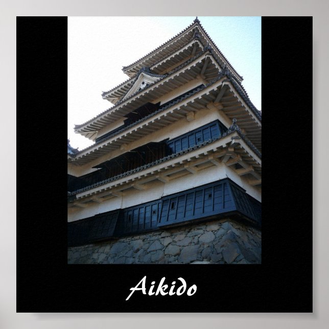 Poster Aikido Japonais Martial Art (Devant)